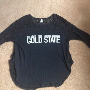 “Gold State” Black Quarter Sleeve Shirt